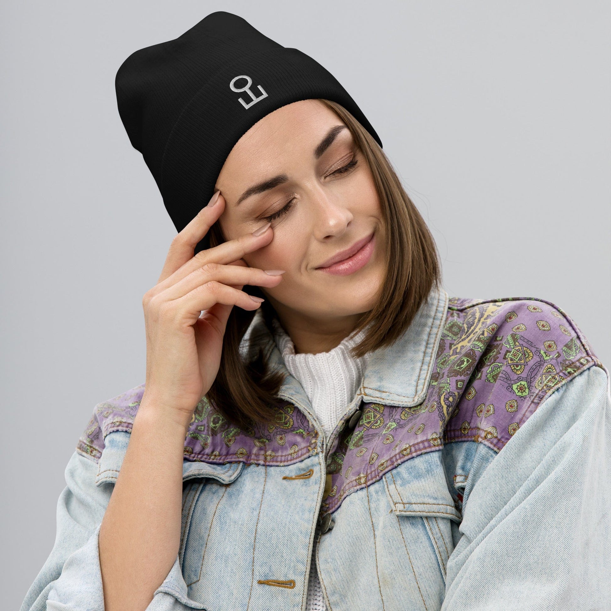 EO Embroidered Beanie | Forever Florals by East Olivia | Dried Flower Arrangements