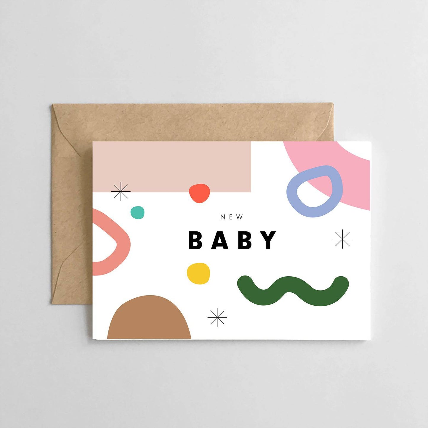 Baby Abstract Card - Forever Florals by East Olivia - Dried Flower Arrangements