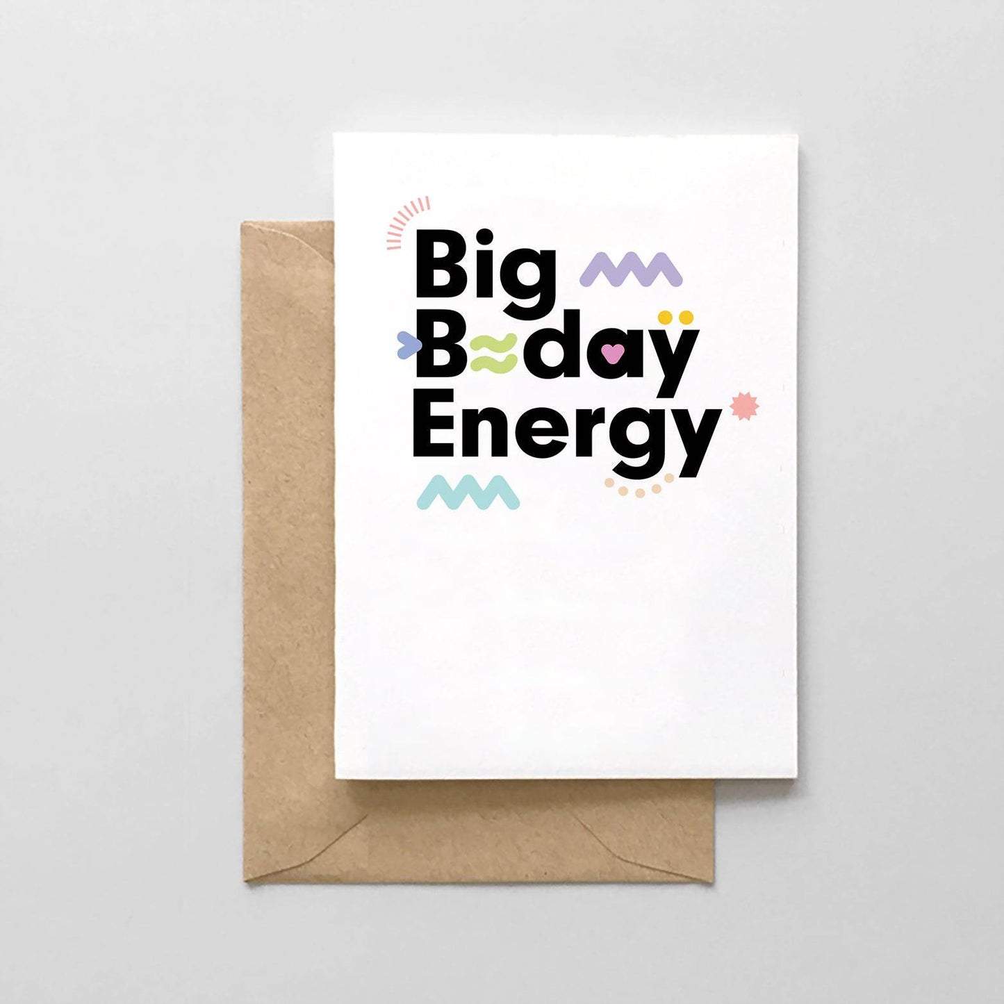 Big Birthday Energy Card - Forever Florals by East Olivia - Dried Flower Arrangements